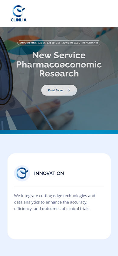 Healthcare and Life Sciences — Interactive Website mobile interface designed by Innovation Planet