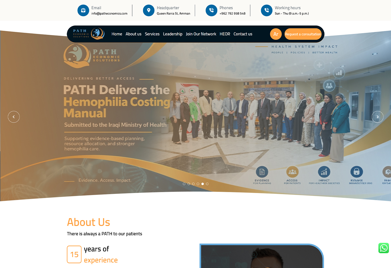 Consulting — Corporate Website interface designed by Innovation Planet