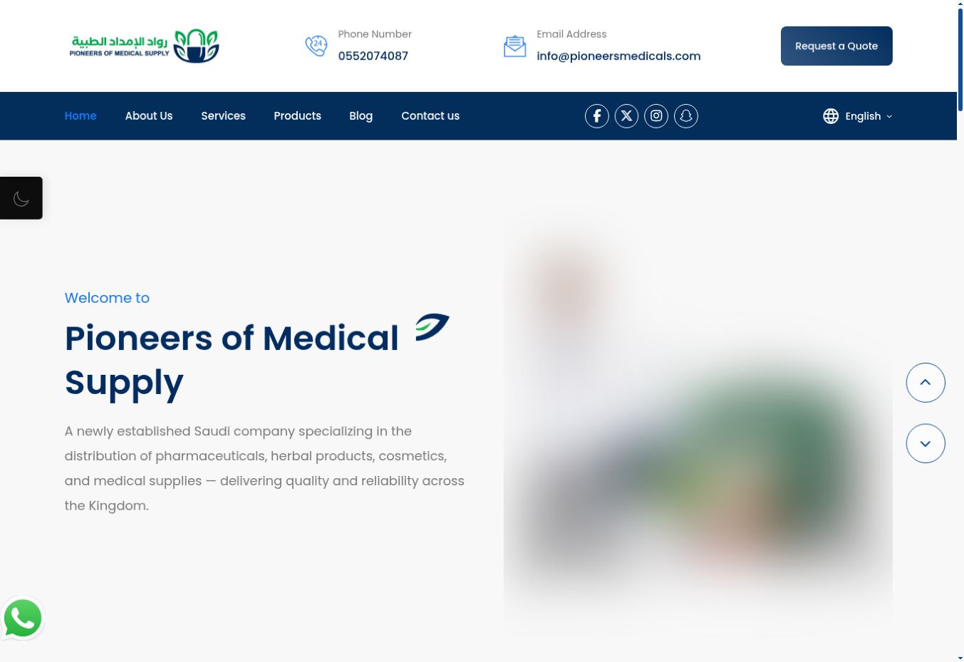 Healthcare and Life Sciences — Corporate Website interface designed by Innovation Planet