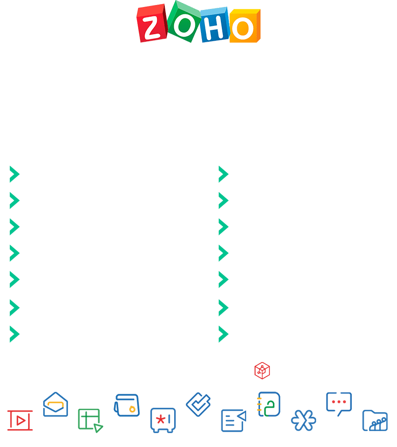 Zoho Workplace Plan 30GB user Innovation Planet Business-Focused Technology Solutions