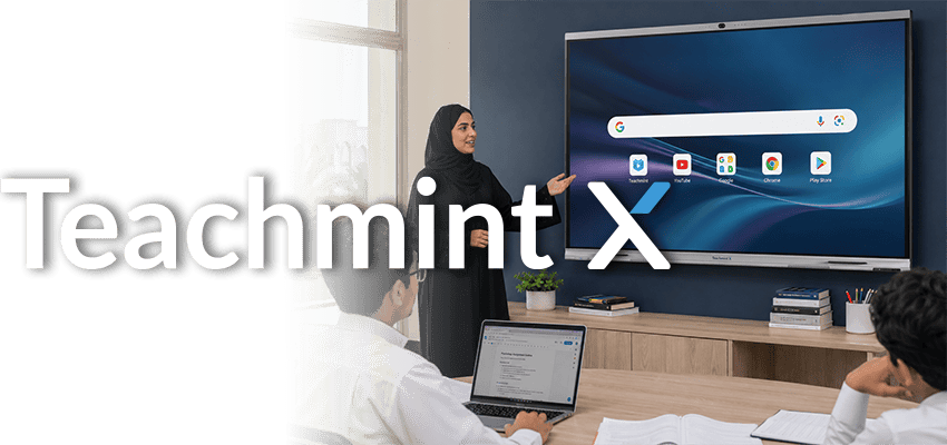 Teachmint X interactive displays in Saudi Arabia for schools and universities