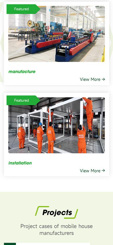 Industrial and Manufacturing — Corporate Website mobile interface designed by Innovation Planet
